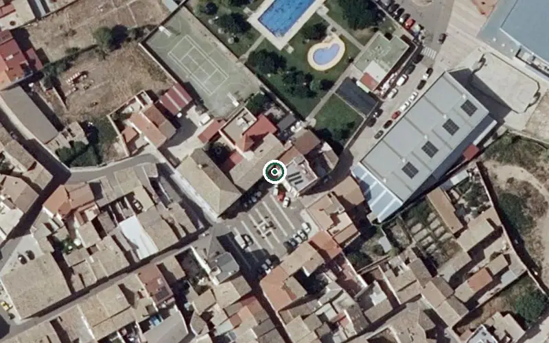 Vista aérea de la ubicación de Centro de Día Nuestra Señora del Castellar