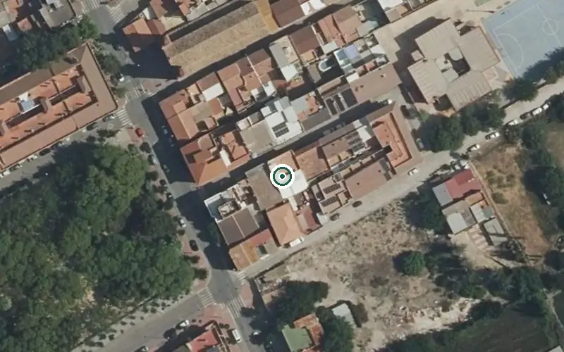Vista aérea de la ubicación de Centro de Día La Blanca Paloma (Alzheimer)