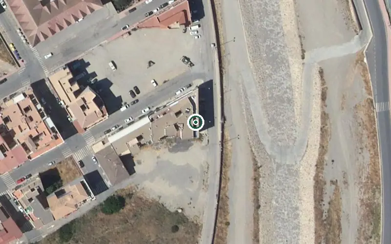 Vista aérea de la ubicación de Centro Residencial para Personas Mayores Gerial-albox