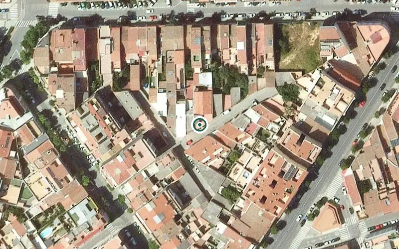 Vista aérea de la ubicación de Centre de dia per a gent gran Vidactiva