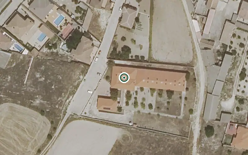 Vista aérea de la ubicación de Residencia de Mayores Municipal Celin