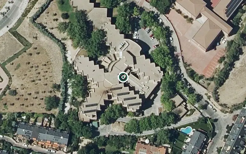 Vista aérea de la ubicación de Residencia Gastón Baquero