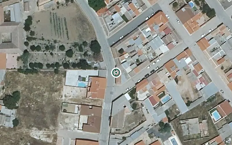 Vista aérea de la ubicación de Centro de Día Hermanos Clemente
