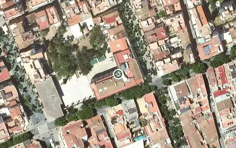Vista aérea de la ubicación de Casa de Amparo