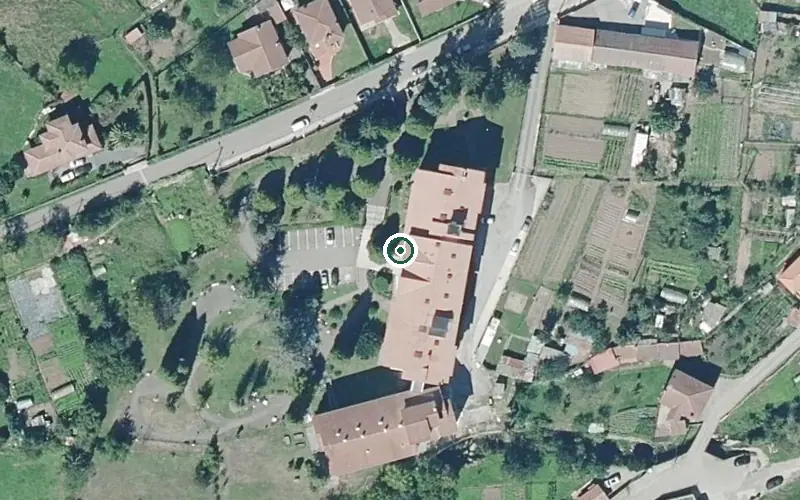 Vista aérea de la ubicación de Residencia Canuto Hevia