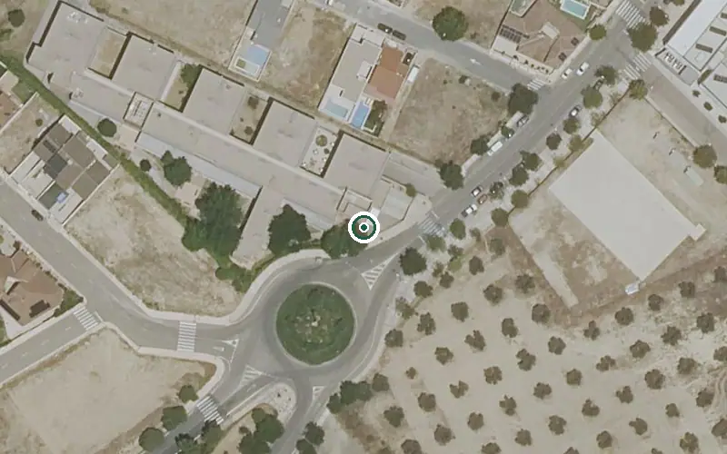Vista aérea de la ubicación de Residencia de Mayores Municipal de Olias del Rey