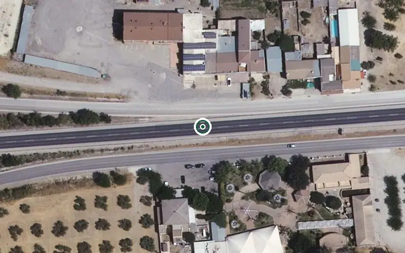 Vista aérea de la ubicación de Residencia para Personas Mayores San Gregorio de Torreperogil