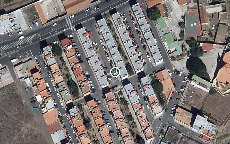 Vista aérea de la ubicación de Pabellon Norte Residencia Mixta de Pensionistas Taliarte