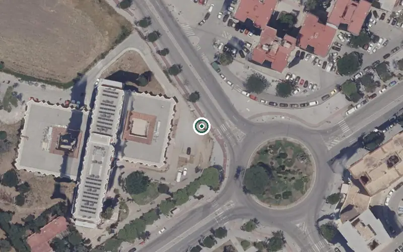 Vista aérea de la ubicación de Centro Residencial para Personas Mayores de Jerez de la Frontera
