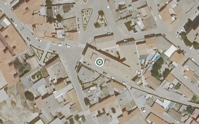 Vista aérea de la ubicación de Residencia de Mayores Municipal Santa Leocadia