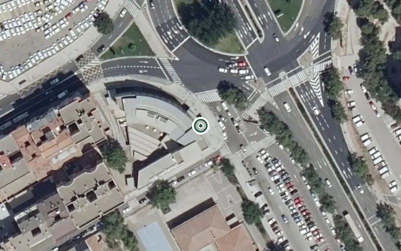 Vista aérea de la ubicación de Residencia Fundación Tobias