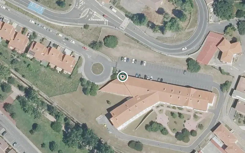 Vista aérea de la ubicación de Residencia Marcelo Gangoiti Egoitza