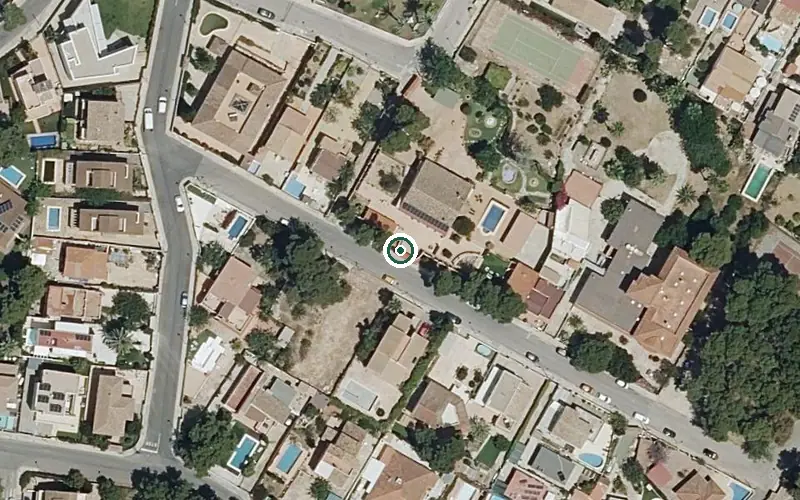 Vista aérea de la ubicación de Residencia para Personas Mayores Dependientes San Juan Bosco