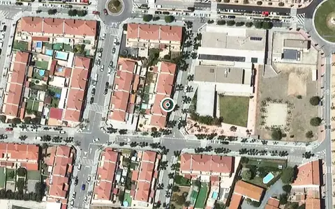 Vista aérea de la ubicación de Centre de dia de la Pobla de Mafumet