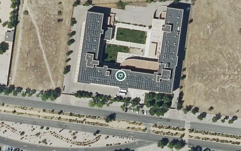 Vista aérea de la ubicación de Residencia Amavir Villanueva (Plan Velocidad) (Villanueva de la Cañada)