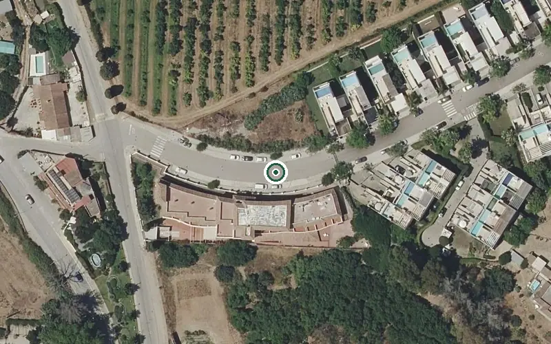 Vista aérea de la ubicación de Residencia para la Tercera Edad San Enrique