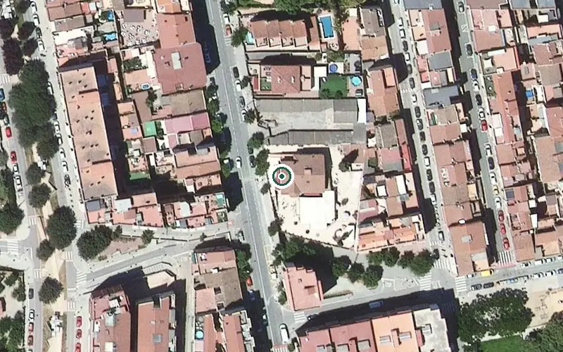 Vista aérea de la ubicación de Residencia Geriátrica Roma