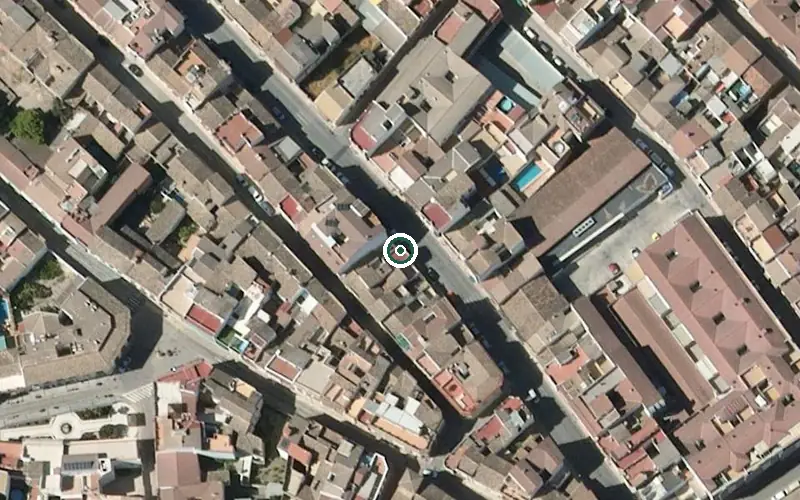 Vista aérea de la ubicación de Centro de Día para Mayores Ntra. Sra. Desamparados