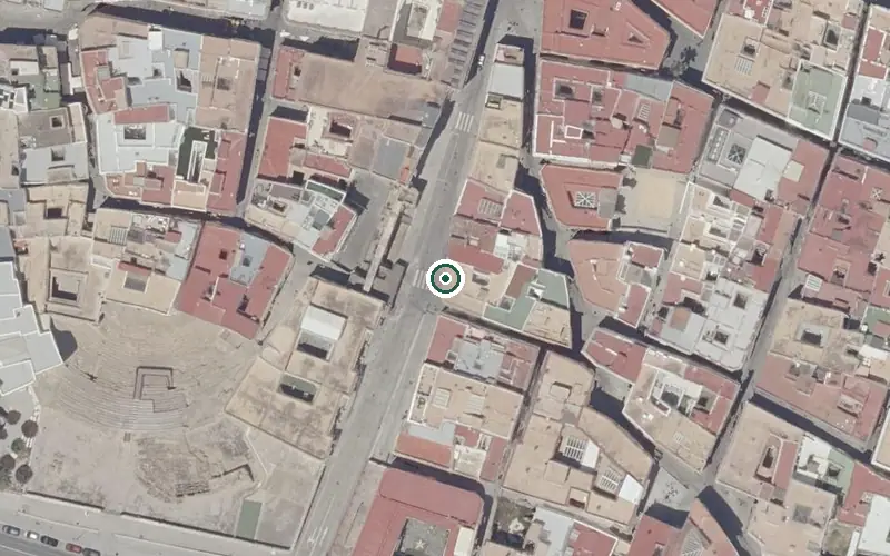 Vista aérea de la ubicación de Centro de Día para Mayores San Juan de Dios