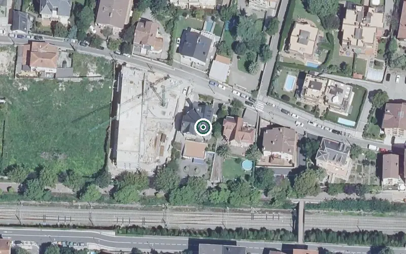 Vista aérea de la ubicación de Residencia Aita Etxe Egoitza
