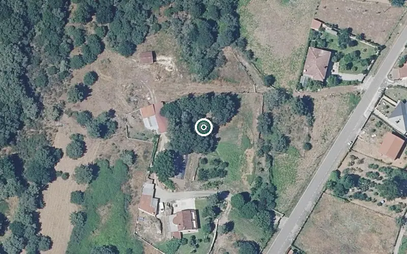 Vista aérea de la ubicación de Centro de Día para Persoas Maiores de Allariz