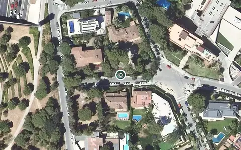 Vista aérea de la ubicación de Pedralbes Park Residencial