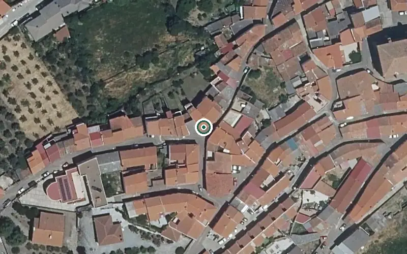 Vista aérea de la ubicación de Residencia de Mayores Santa Ana