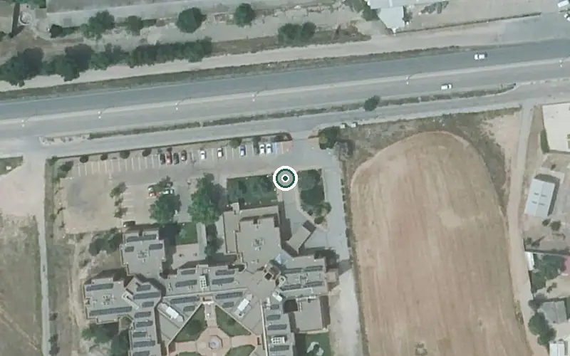Vista aérea de la ubicación de Residencia de Mayores Nuestra Señora del Rosario