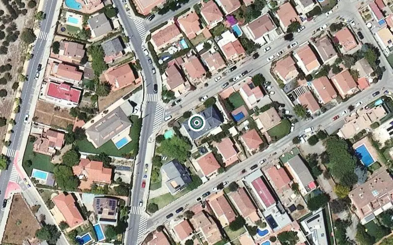Vista aérea de la ubicación de Residència geriàtrica Cral Sant Just