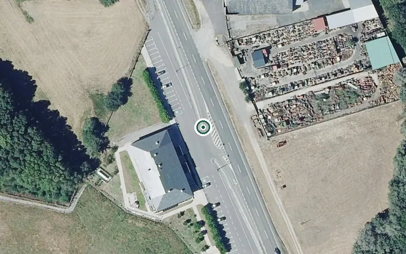 Vista aérea de la ubicación de Residencia para Persoas Maiores Mannan