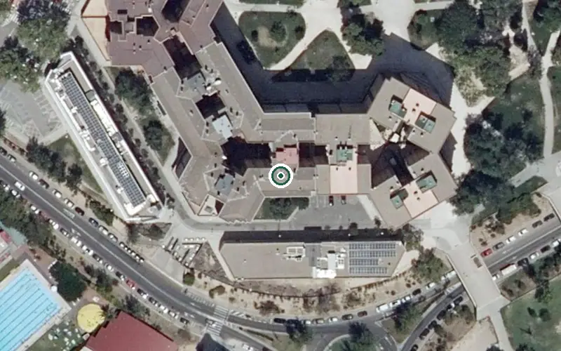 Vista aérea de la ubicación de Residencia la Cadiera