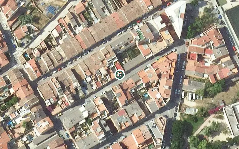 Vista aérea de la ubicación de Residència Geriàtrica La Romànica