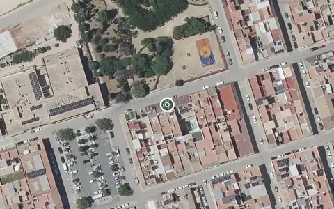 Vista aérea de la ubicación de Centro Residencial para Mayores la Puebla de Cazalla