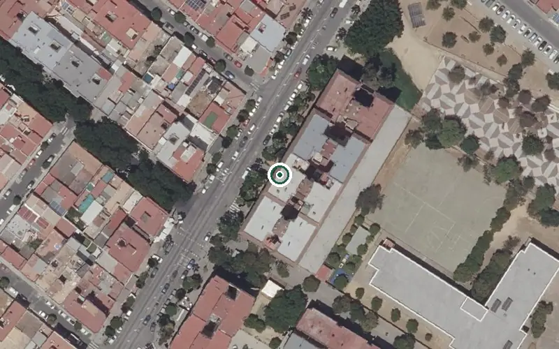 Vista aérea de la ubicación de Centro de Día para Mayores las Águilas