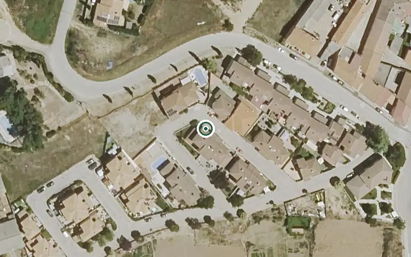 Vista aérea de la ubicación de Vivienda Municipal de Mayores