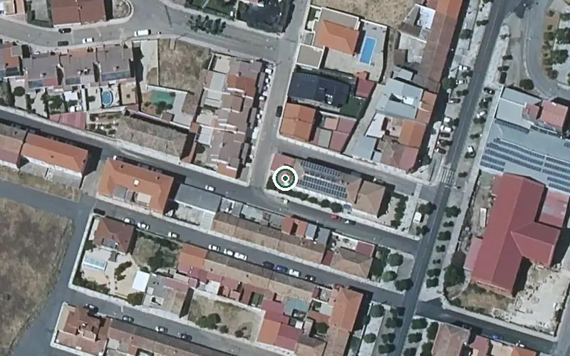Vista aérea de la ubicación de Residencia de Mayores Estrella del Carmen