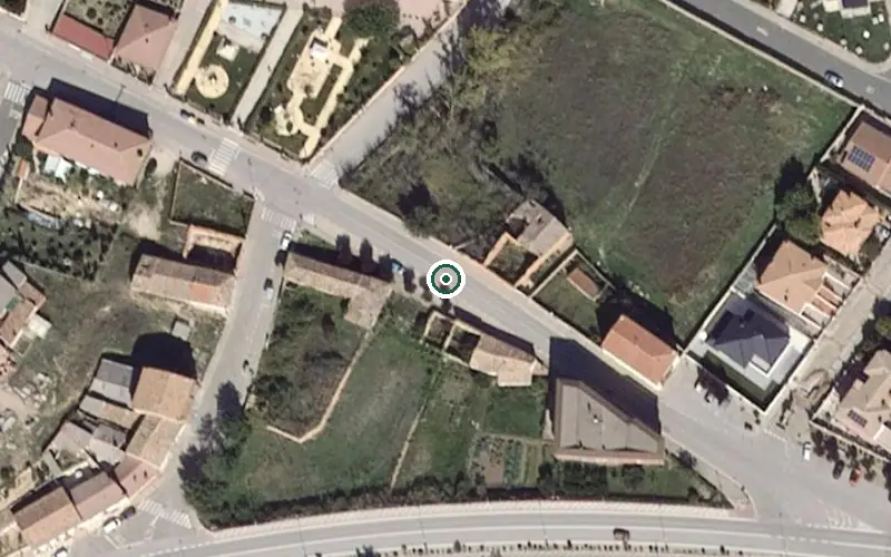 Vista aérea de la ubicación de Residencia Hogar Santa Cristina