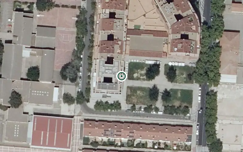 Vista aérea de la ubicación de Residencia Princesa