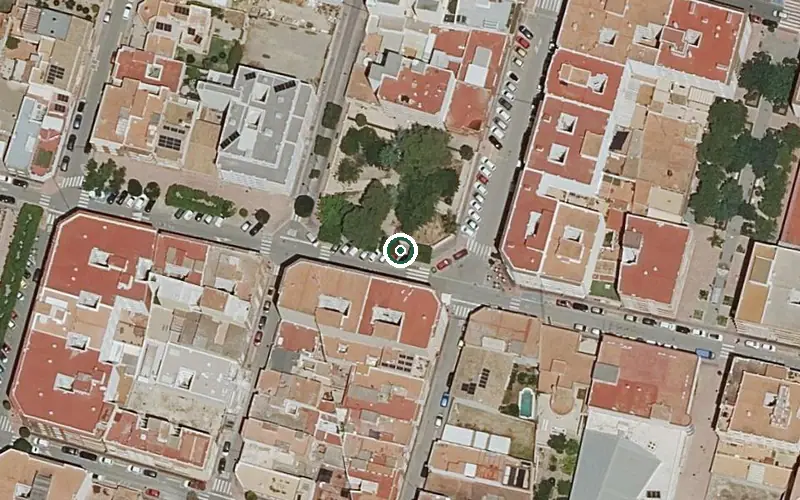 Vista aérea de la ubicación de Residencia P.m.d. Antonio y Julio Muñoz Genoves