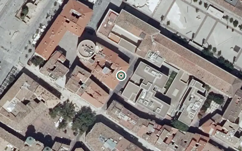 Vista aérea de la ubicación de Centro de Día San Vicente Fundación para el Desarrollo Social