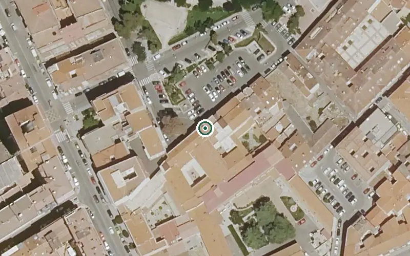 Vista aérea de la ubicación de Residencia de Mayores Santa Teresa Jornet
