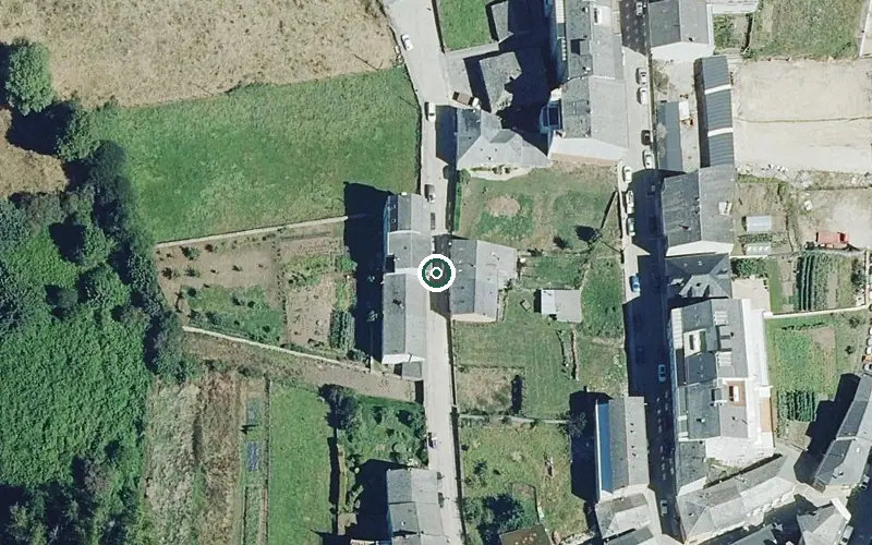 Vista aérea de la ubicación de Fogar Residencial Buron