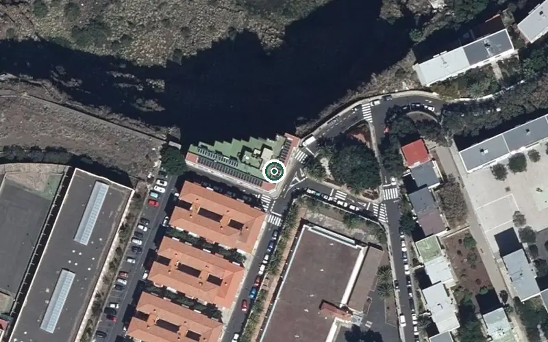 Vista aérea de la ubicación de Residencia Concha Castro