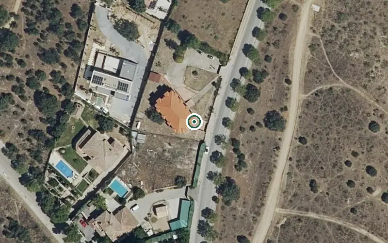 Vista aérea de la ubicación de Residencia de Mayores Carpe Diem