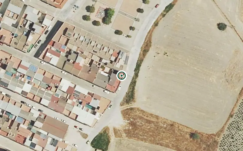 Vista aérea de la ubicación de Centro Residencial San Rafael