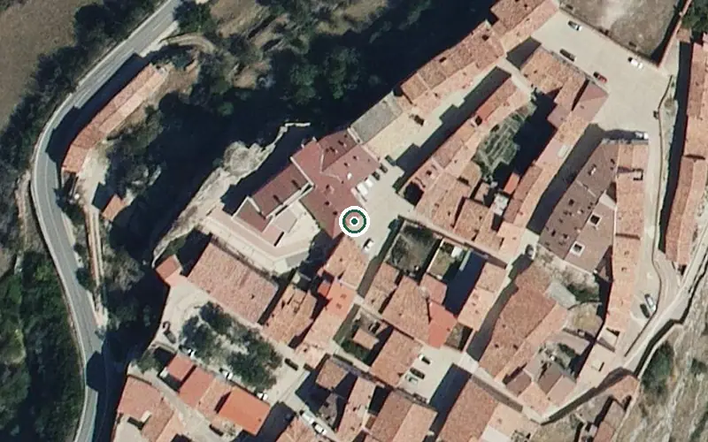Vista aérea de la ubicación de Residencia de Personas Mayores de Cantavieja