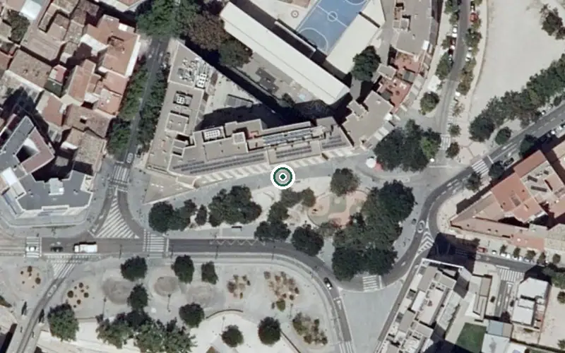 Vista aérea de la ubicación de Centro de Día Vitalia Zaragoza