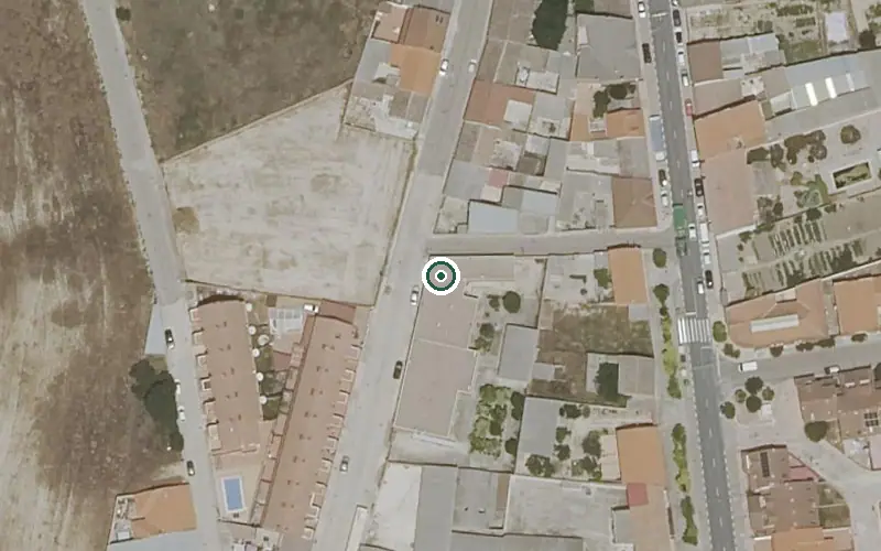 Vista aérea de la ubicación de Vivienda Municipal de Mayores
