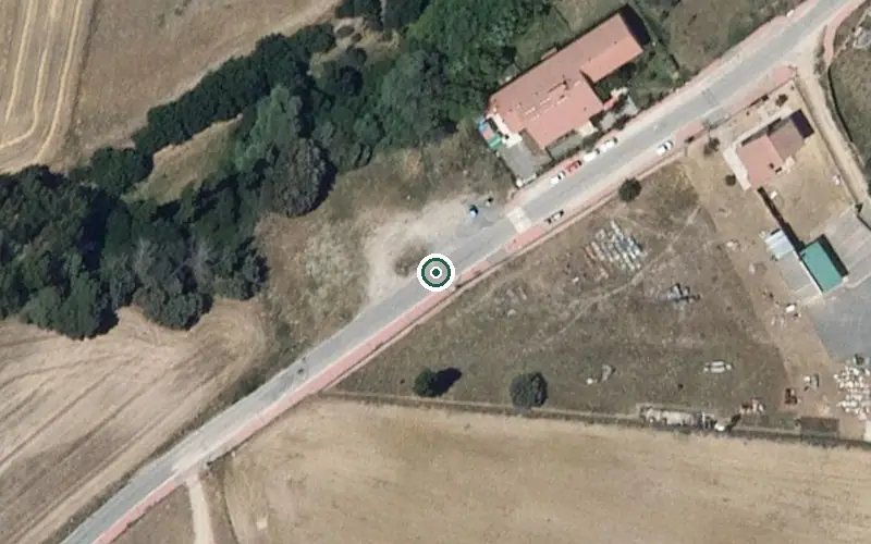 Vista aérea de la ubicación de Residencia de Mayores San Antonio