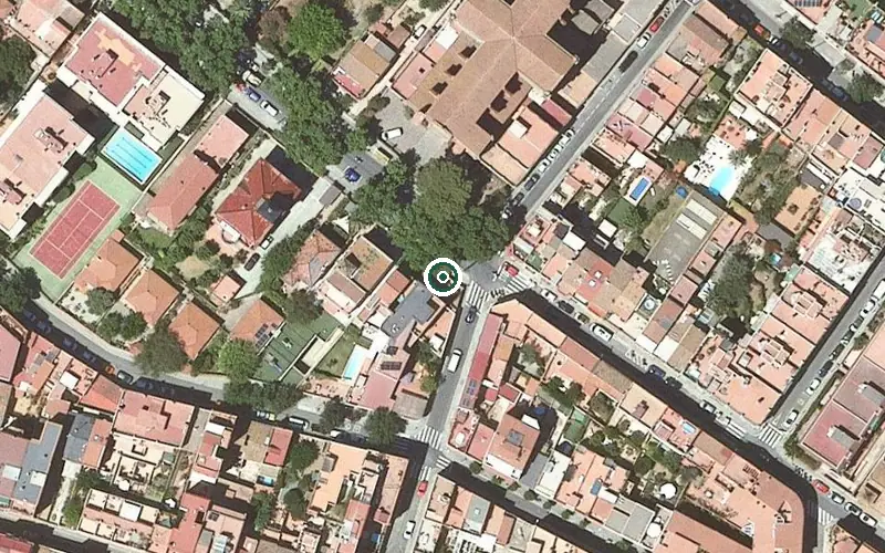 Vista aérea de la ubicación de Centre de dia Campoamor